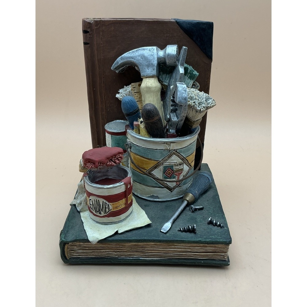 Vintage Figi Graphics 1999 Workshop Tools‎ Resin Bookend Craftsman Decor